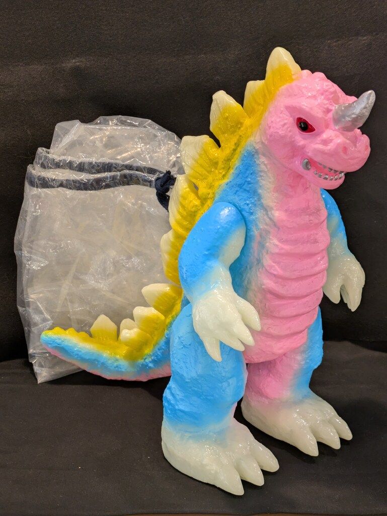 マルサン マルモン キングゴドラス450 蓄光成型|ピンク|水色|黄