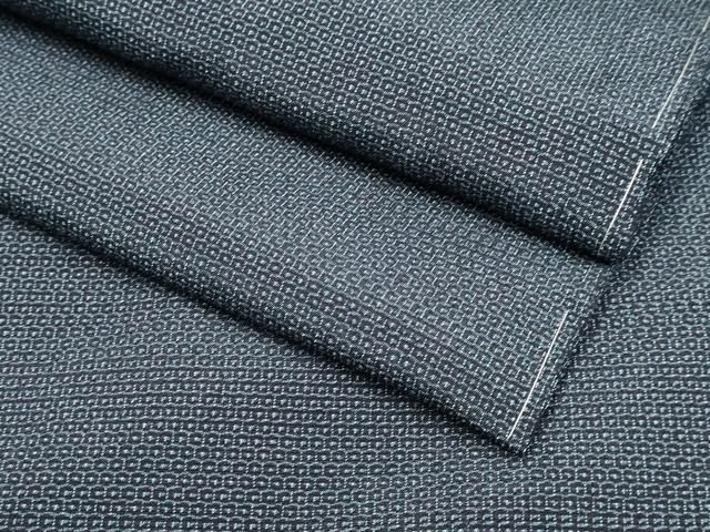  平和屋着物 上 男性 本塩沢 アンサンブル キングサイズ 長羽織 110亀甲 総詰め ♥ kh 6 着物セット 着物 浴衣