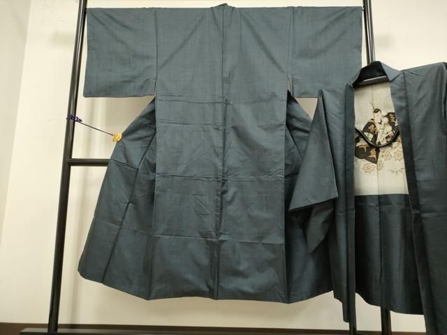 平和屋着物○極上 男性 本場大島紬 アンサンブル 100亀甲 総詰め 羽裏