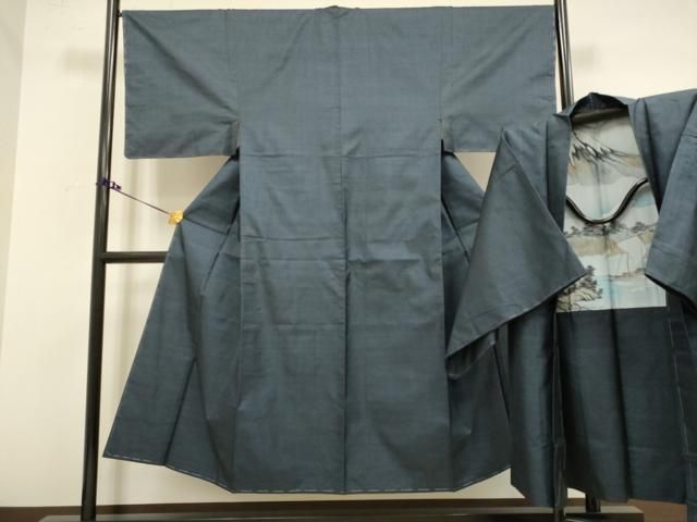 平和屋着物●極上　男性　本場大島紬　アンサンブル　長羽織　100亀甲　総詰め　逸品　未使用　DZAB4726kh6 平和屋着物□極上 男性 本場大島紬 アンサンブル 長羽織 100亀甲 総