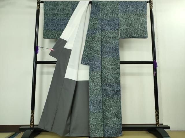 平和屋着物○極上 ムガシルク結城紬 インド・アッサム 野蚕糸 手織