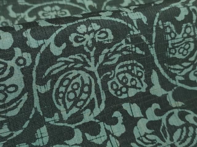 平和屋着物○極上 ムガシルク結城紬 インド・アッサム 野蚕糸 手織