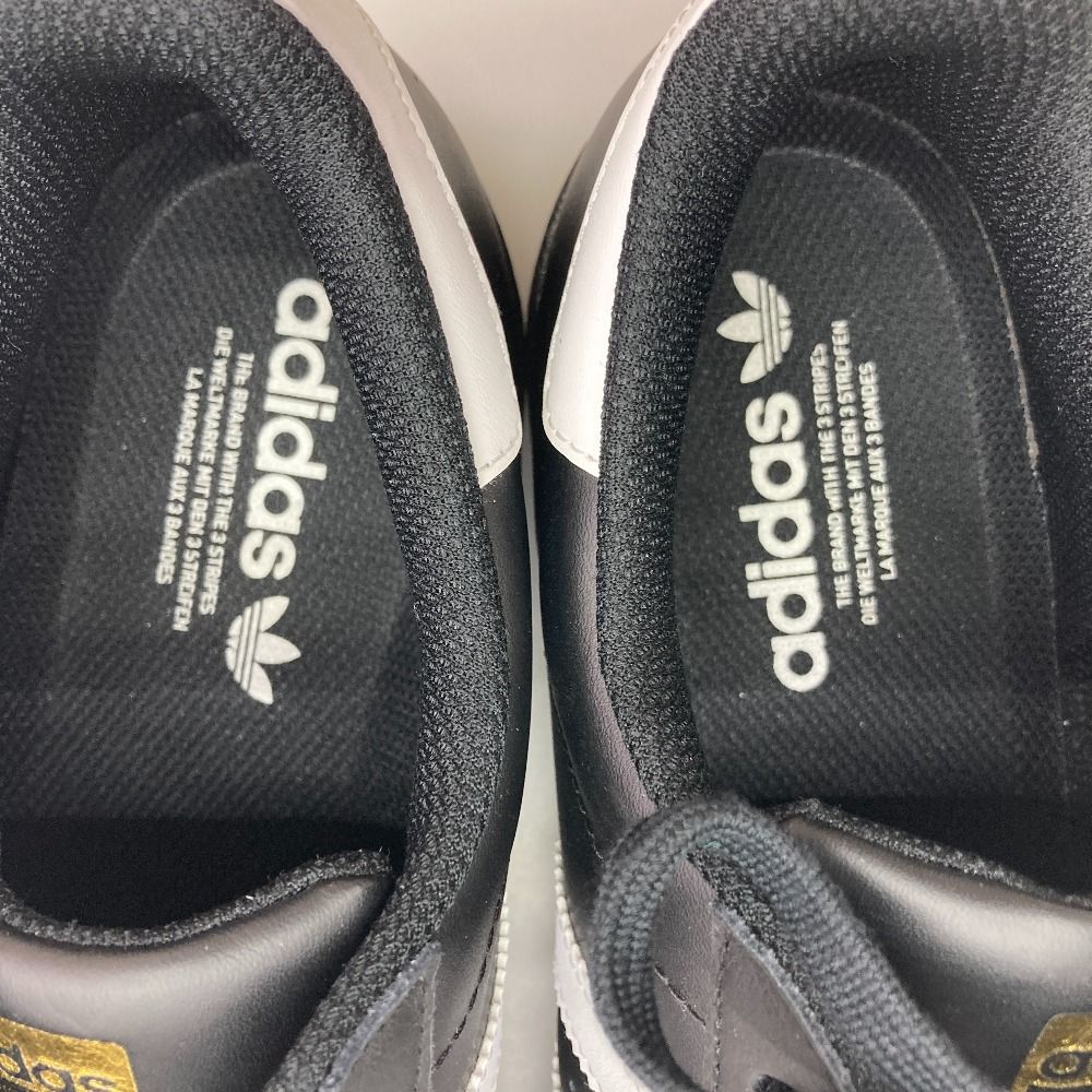  05 w 17685 アディダス adidas Superstar ブラック|ホワイト 27.5 cm UK 9 インドネシア製 メンズ スニーカー EG 4959 品 スニーカー 靴