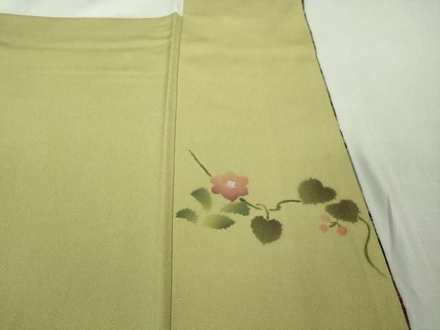 平和屋着物○極上 吉乃一廉 幻の辻が花 訪問着 黄橡色地 暈し染め 金彩