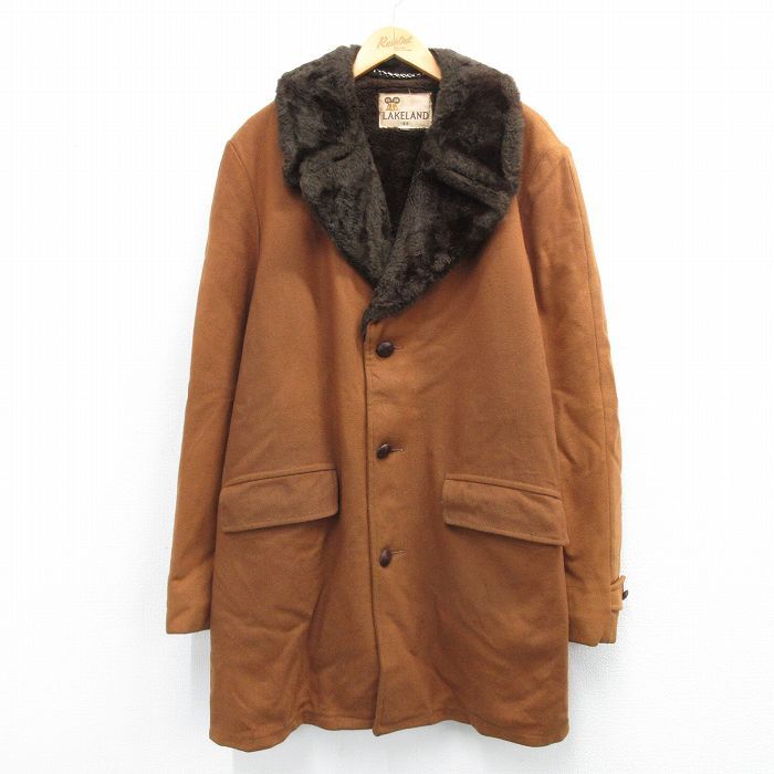 XL/古着 レイクランド LAKELAND 長袖 ウール ギャング コート メンズ