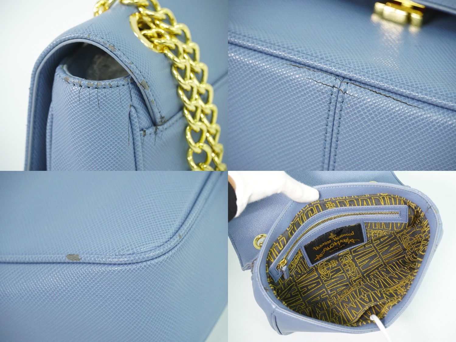 本物 ヴィヴィアン ウエストウッド Vivienne Westwood PVC ショルダー 