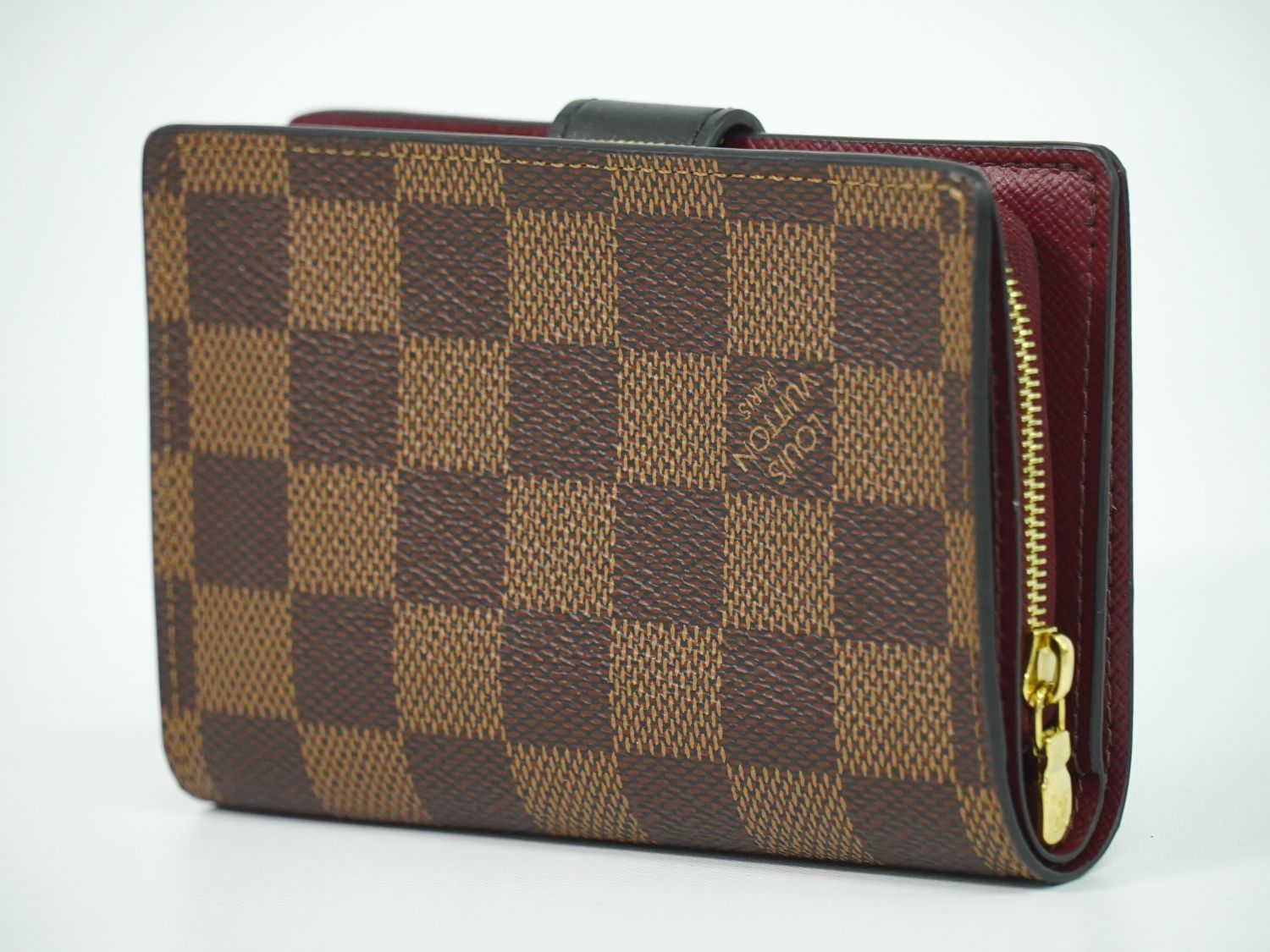 ルイヴィトン LOUIS VUITTON LV ポルトフォイユ ジュリエット ダミエ エベヌ 折財布 ブラウン ボルドー N 60381 ビトン 財布 ウォレット