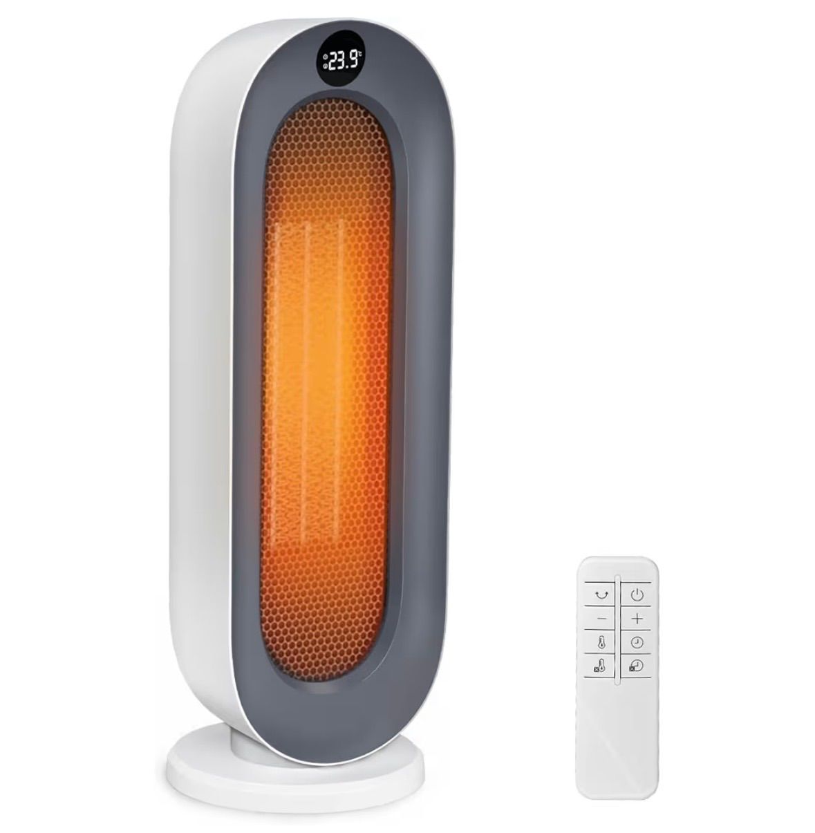 セラミックヒーター【暖房器具 1秒速暖・省エネ・送風モ一ド】2025冬新型 電気ヒーター 3段階 5W/1100W/1500w 110°首振り 2~8Hタイマー 2025冬新型』 セラミックヒーター 【ECO知能恒温 節電対策