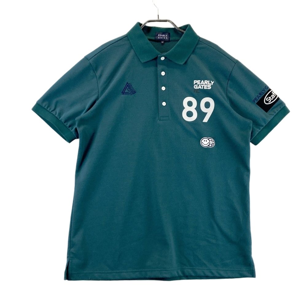 サイズ 6 PEARLY GATES パーリーゲイツ 2025年モデル 半袖ポロシャツ グリーン系 ゴルフウェア メンズ ストスト