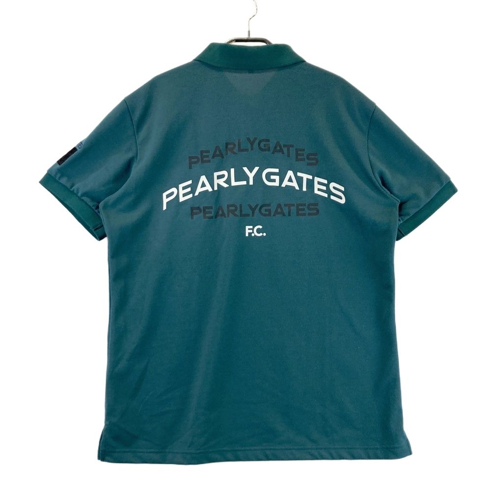 サイズ 6 PEARLY GATES パーリーゲイツ 2025年モデル 半袖ポロシャツ グリーン系 ゴルフウェア メンズ ストスト