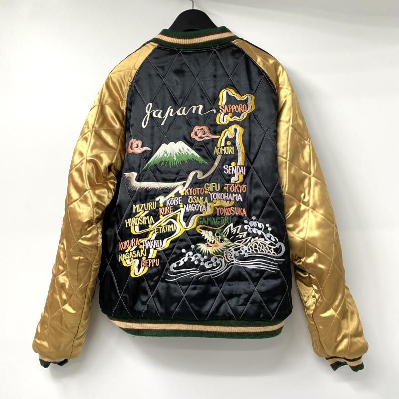 中古】テーラー東洋 別珍 リバーシブルスカジャン 舞妓 サイズL