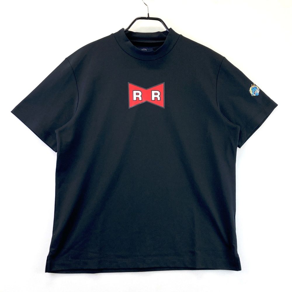サイズ L キャロウェイ ×ドラゴンボール モデル ハイネック 半袖Tシャツ ネイビー系 ゴルフウェア メンズ ストスト