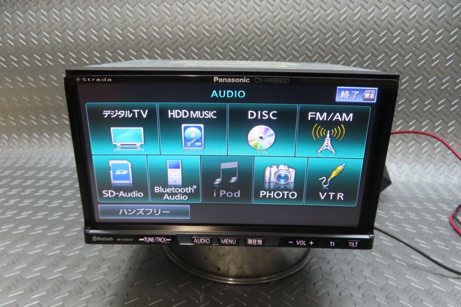 保証付 W 6901|パナソニック HDDナビ CN- TV地デジフルセグ内蔵 Bluetooth内蔵 TV視聴OK ロック解除済 本体のみ