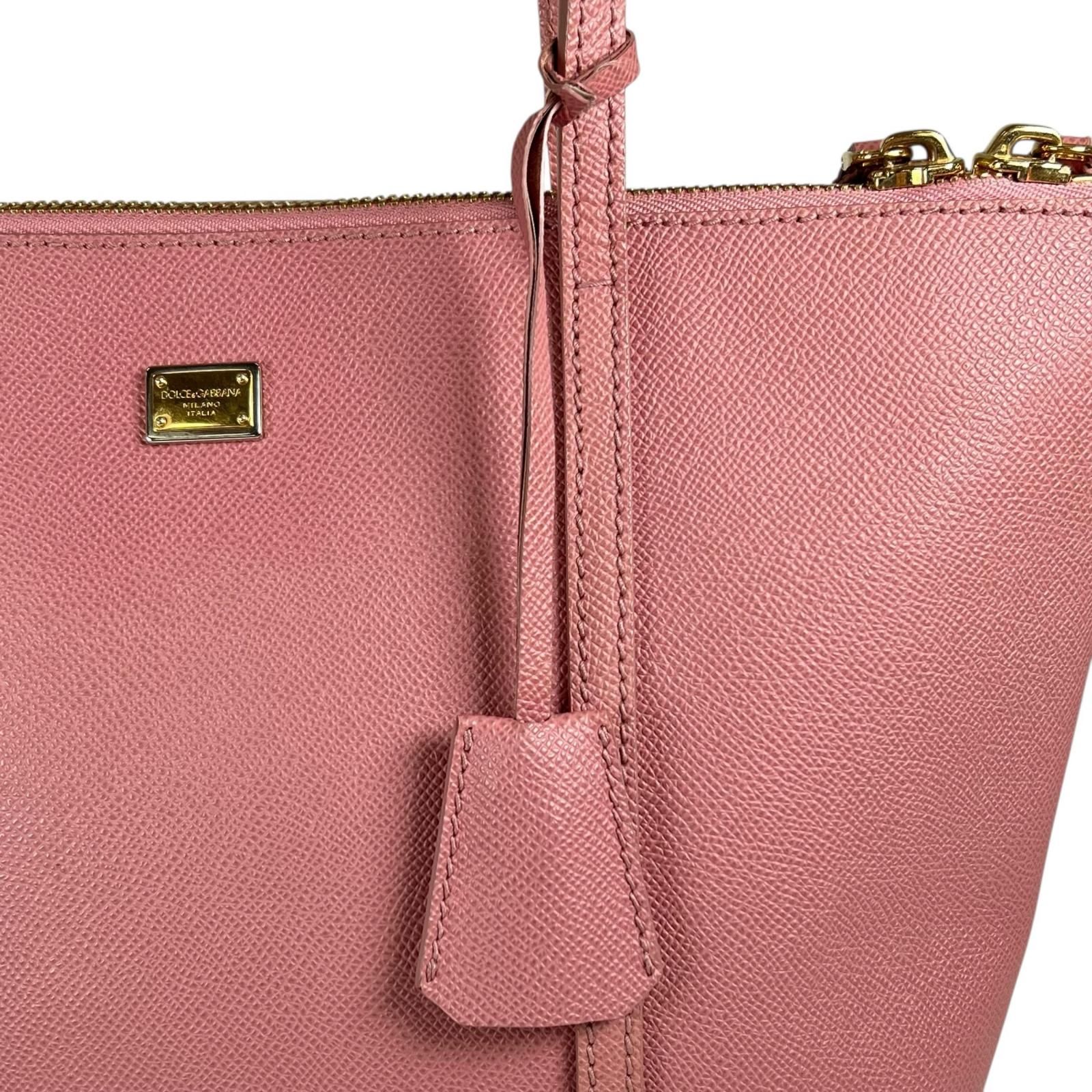 美品 DOLCE&GABBANA ドルチェアンドガッバーナ トートバッグ レザー