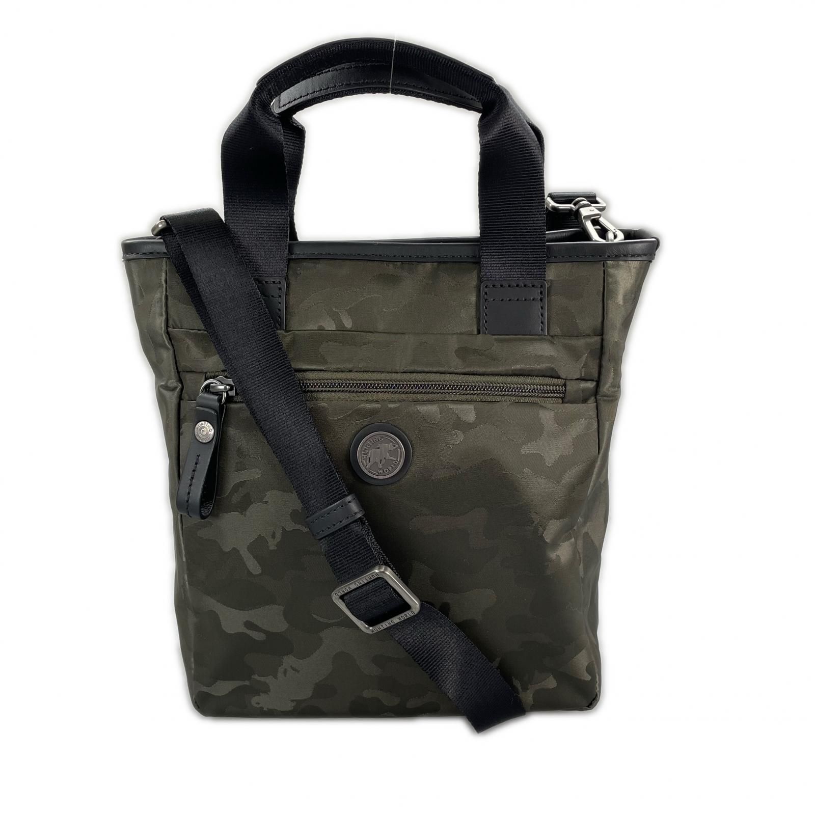 HUNTING WORLD ハンティングワールド ユーティリティカモ 622404 カモフラージュ ショルダーバッグ ナイロン カーキ ユニセックス