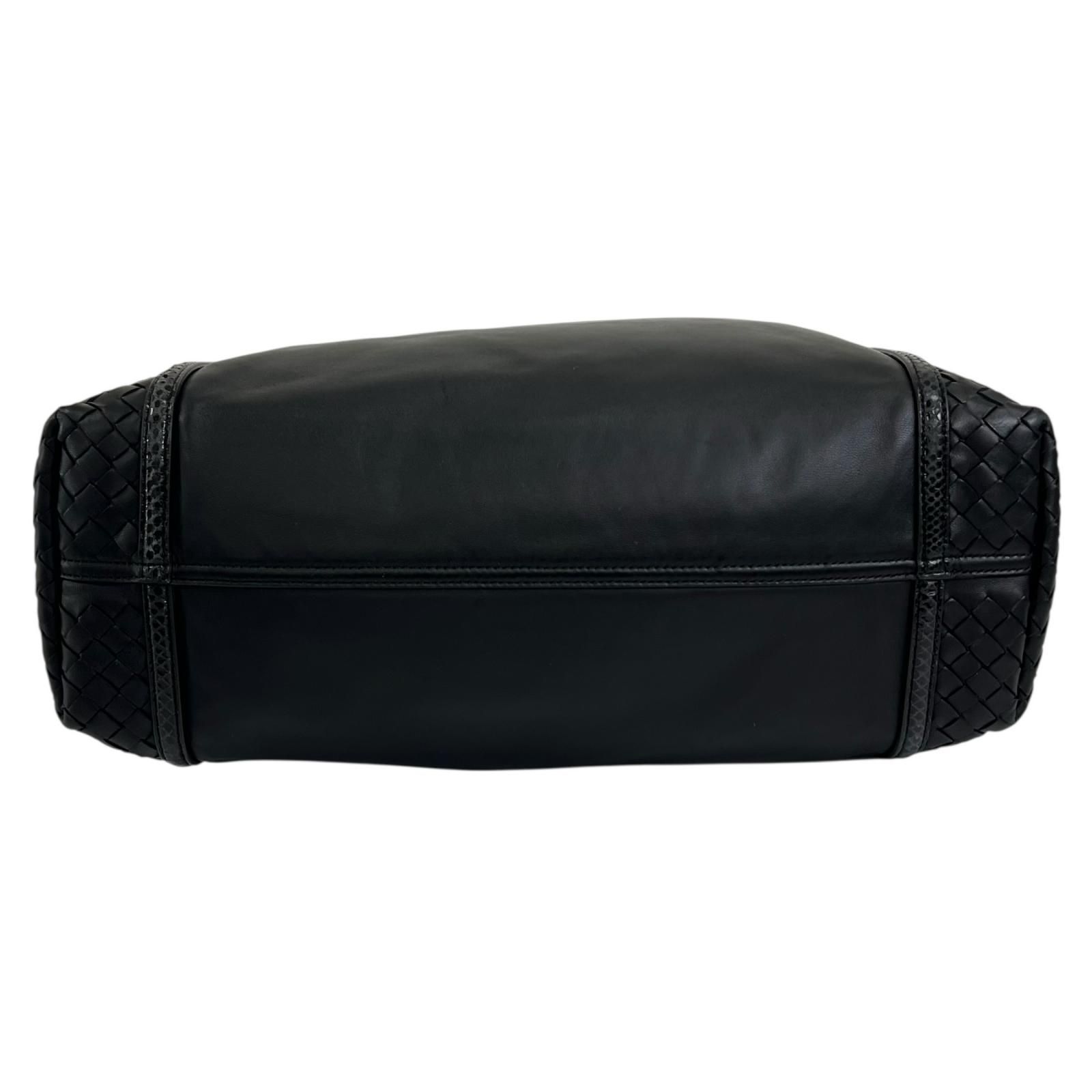 美品 BOTTEGAVENETA ボッテガヴェネタ トートバッグ レザー ブラック