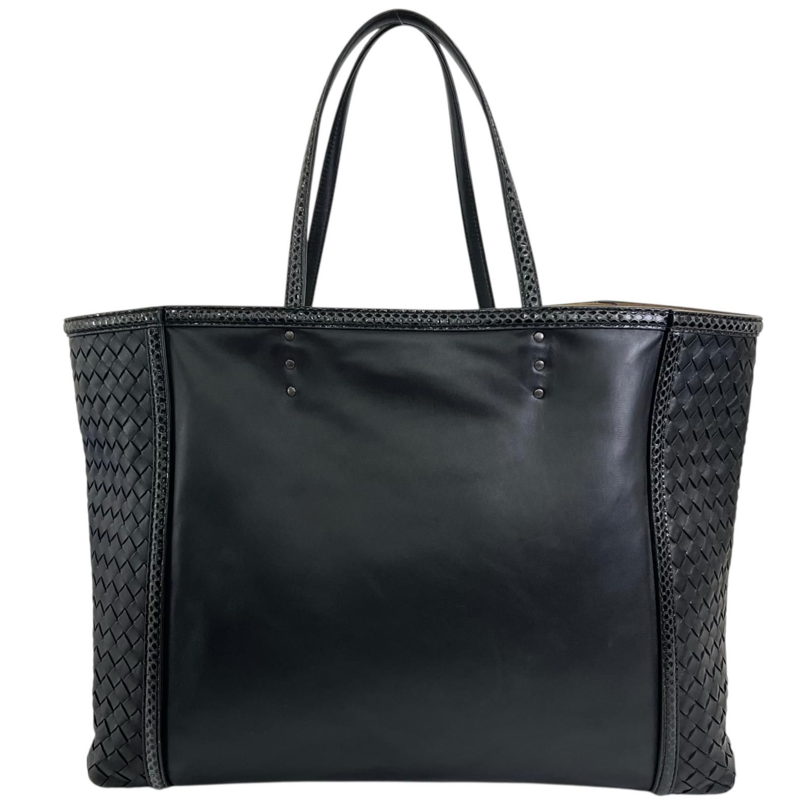 BOTTEGAVENETA ボッテガヴェネタ トートバッグ レザー ブラック メンズ