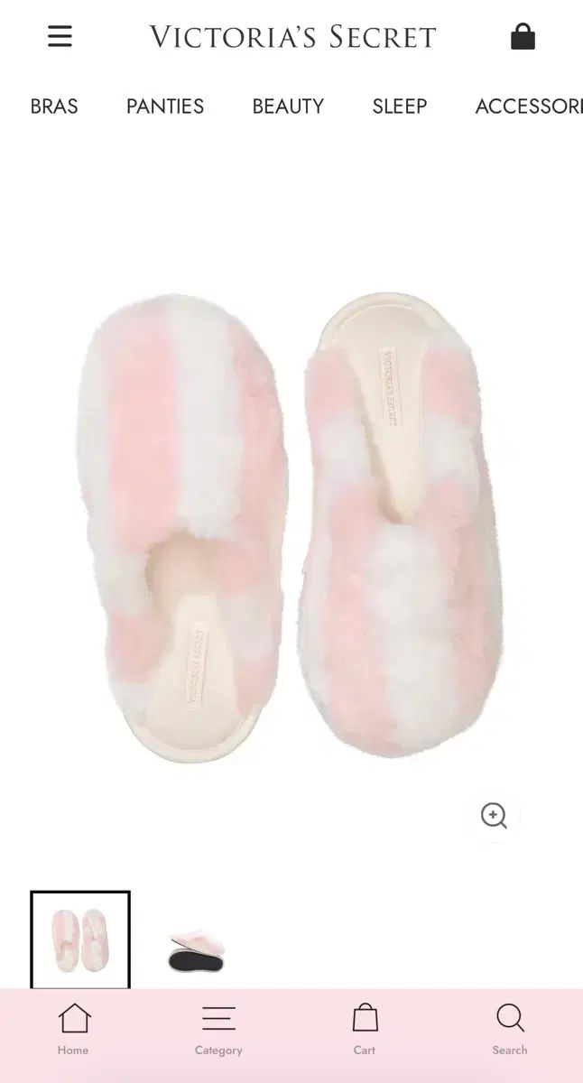 Victoria s Secret ストライプ ローブ-スリッパ セット