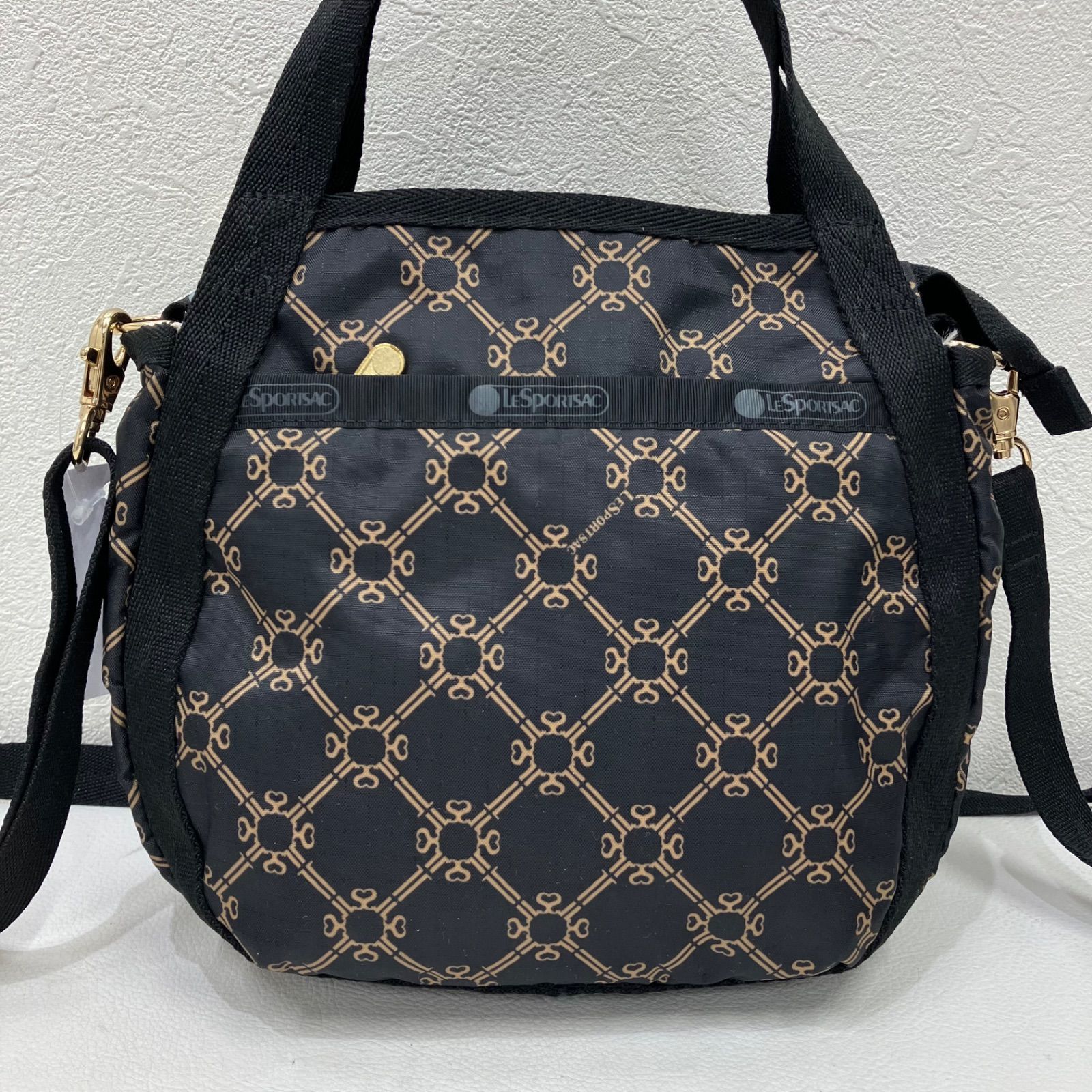 新品LeSportsac ショルダーバッグ モノグラムアンテロープ ポーチ付 