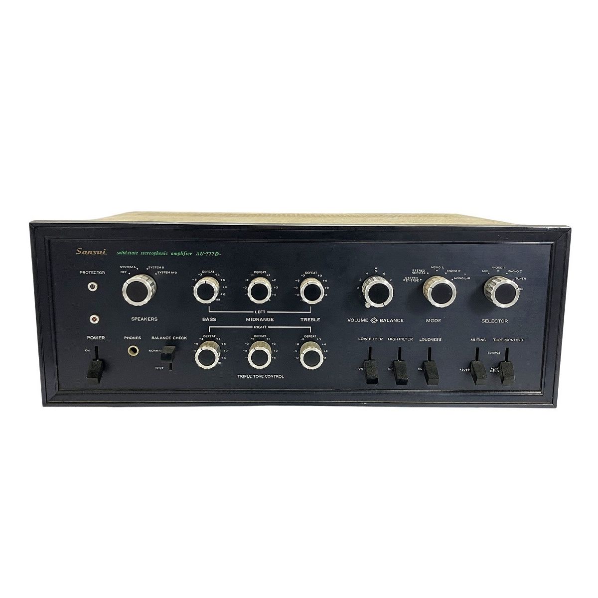 SANSUI サンスイAU-777D プリメインアンプ ジャンク SANSUI AU-777D サンスイ プリメインアンプ 山水 ジャンク W10773196