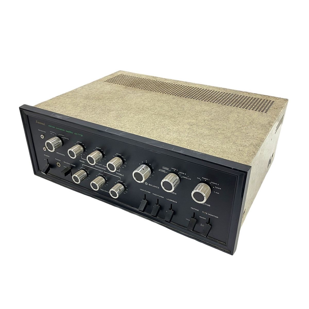 SANSUI サンスイAU-777D プリメインアンプ ジャンク SANSUI AU-777D サンスイ プリメインアンプ 山水 ジャンク W10773196