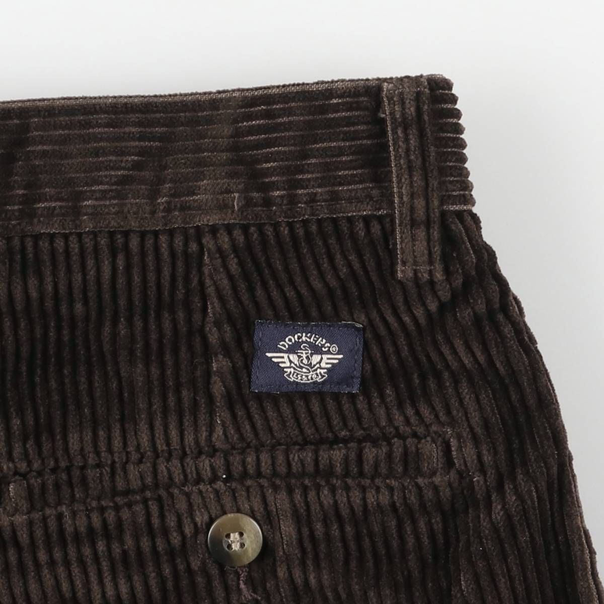 古着 90年代 ドッカーズ DOCKERS KHAKIS ツータック 太畝 コーデュロイ