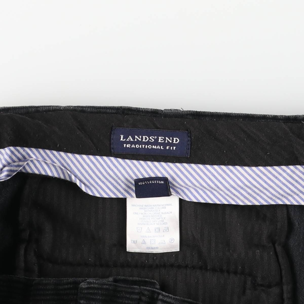  古着 ランズエンド LANDS END FIT ツータック コーデュロイパンツ メンズw 36相当|eaa 606374 その他 メンズ