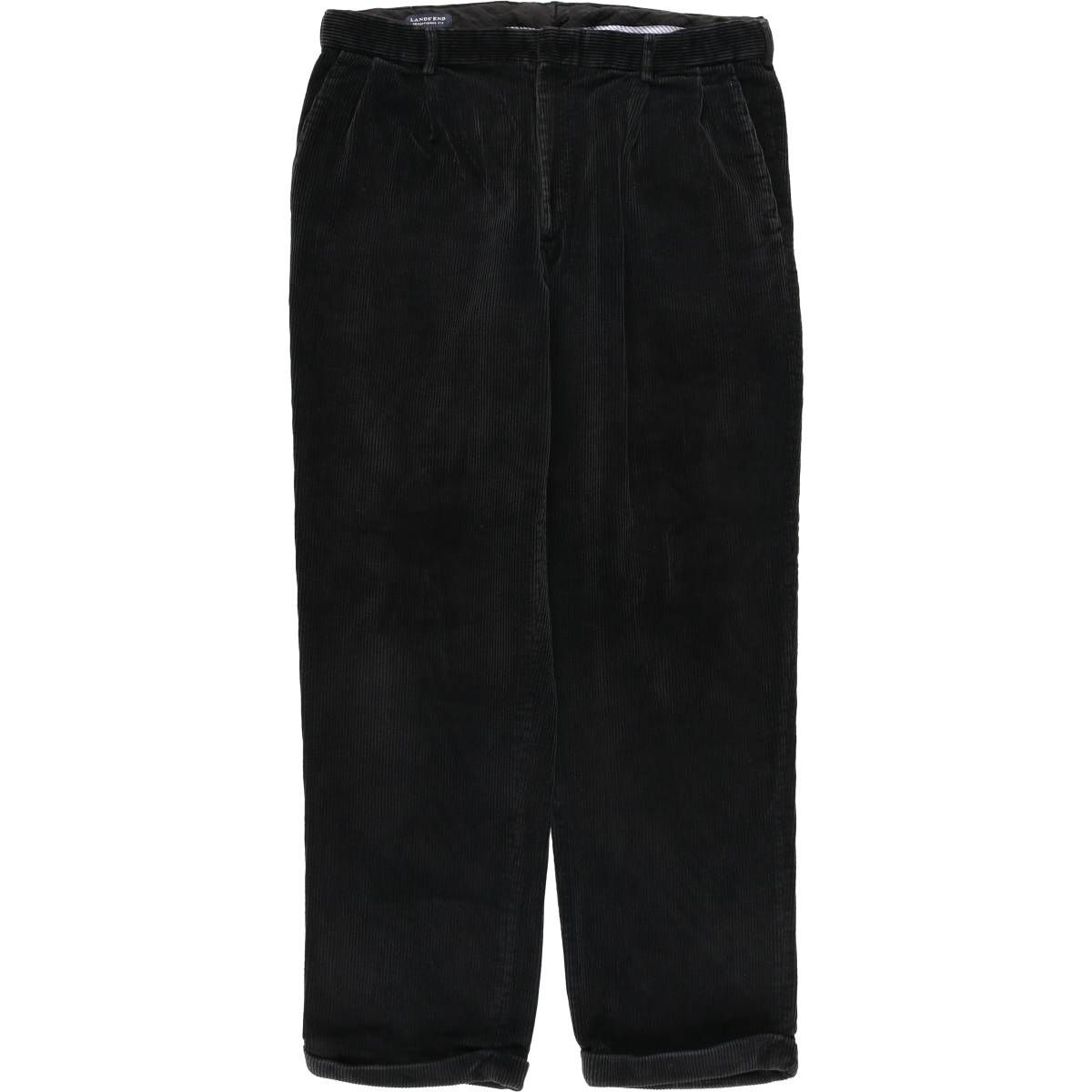 古着 ランズエンド LANDS END FIT ツータック コーデュロイパンツ メンズw 36相当|eaa 606374