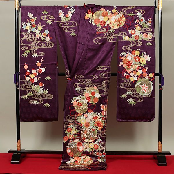 efa2000 豪華超細密手刺繍 尾峨佐染繍 丹後ちりめん 最高級 お振袖 お 