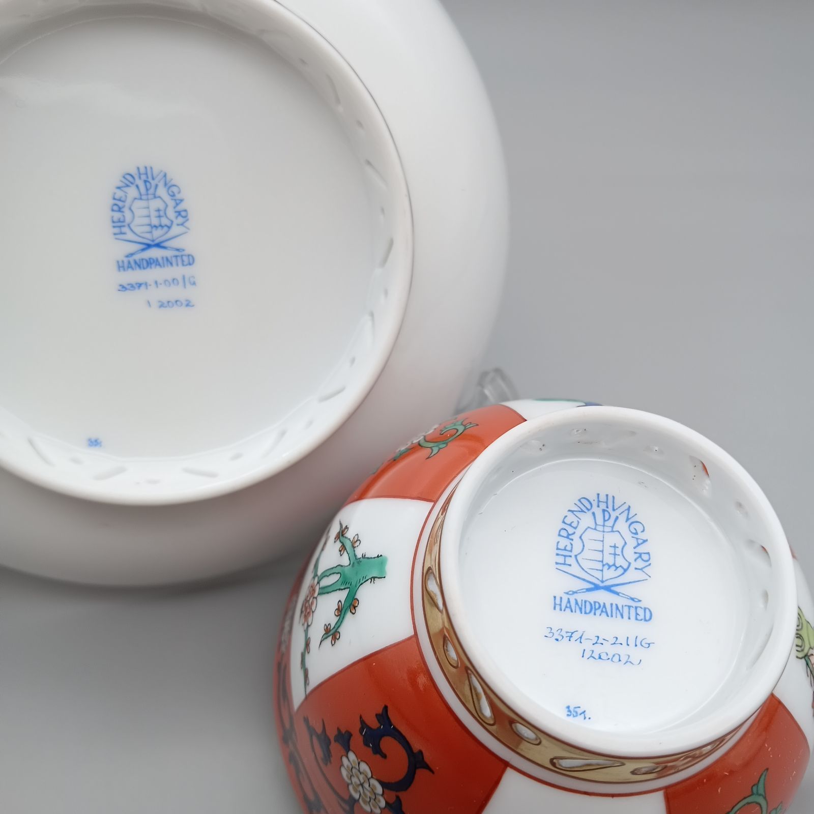 ヘレンド シノワズリ 西安の赤 ゲデレ マンダリン デミタス カップ