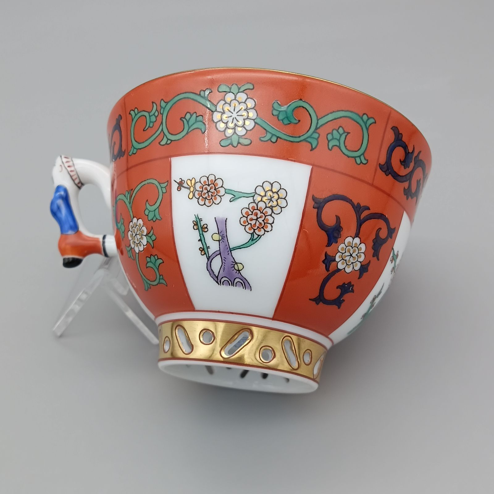 ヘレンド シノワズリ 西安の赤 ゲデレ マンダリン デミタス カップ