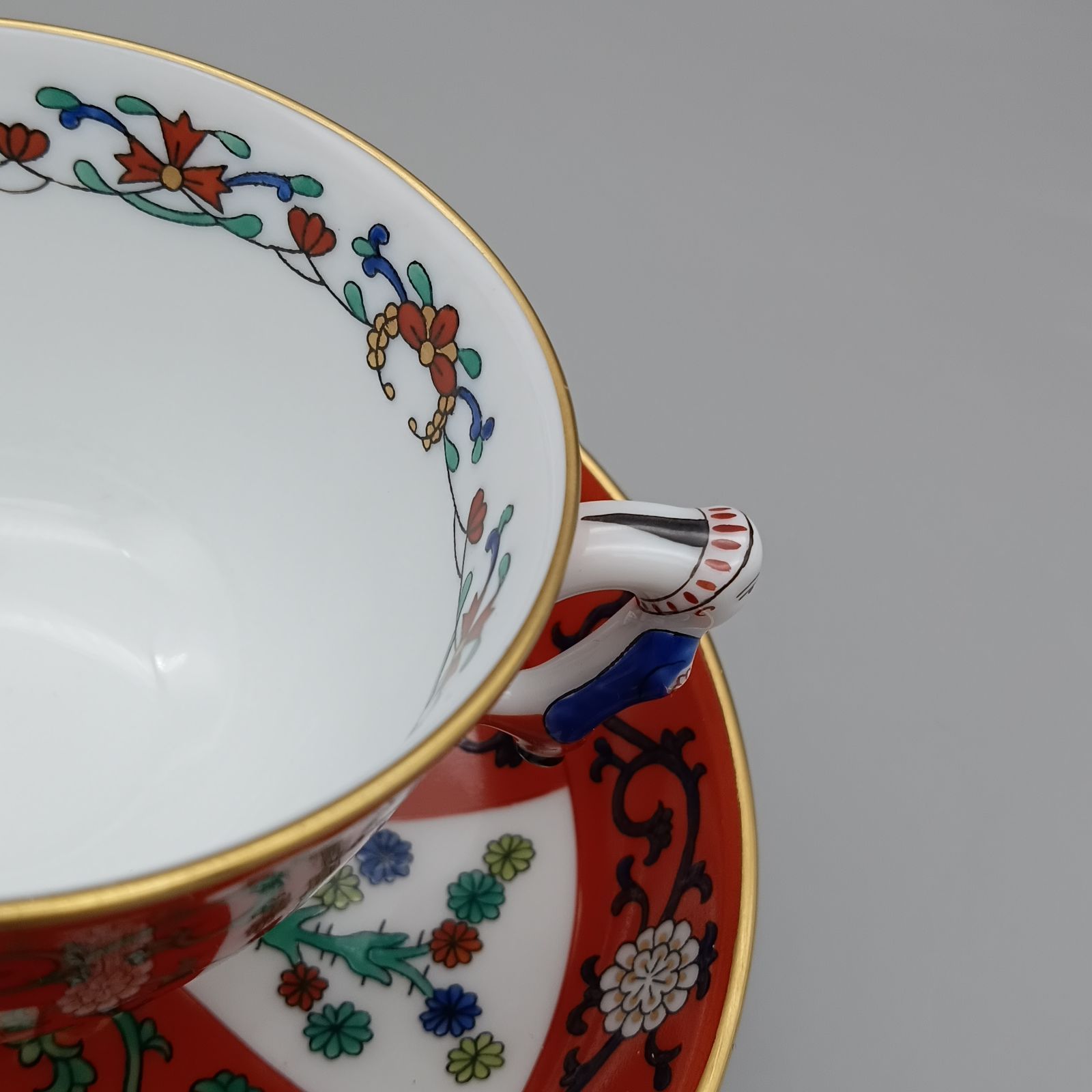 ヘレンド シノワズリ 西安の赤 ゲデレ マンダリン デミタス カップ