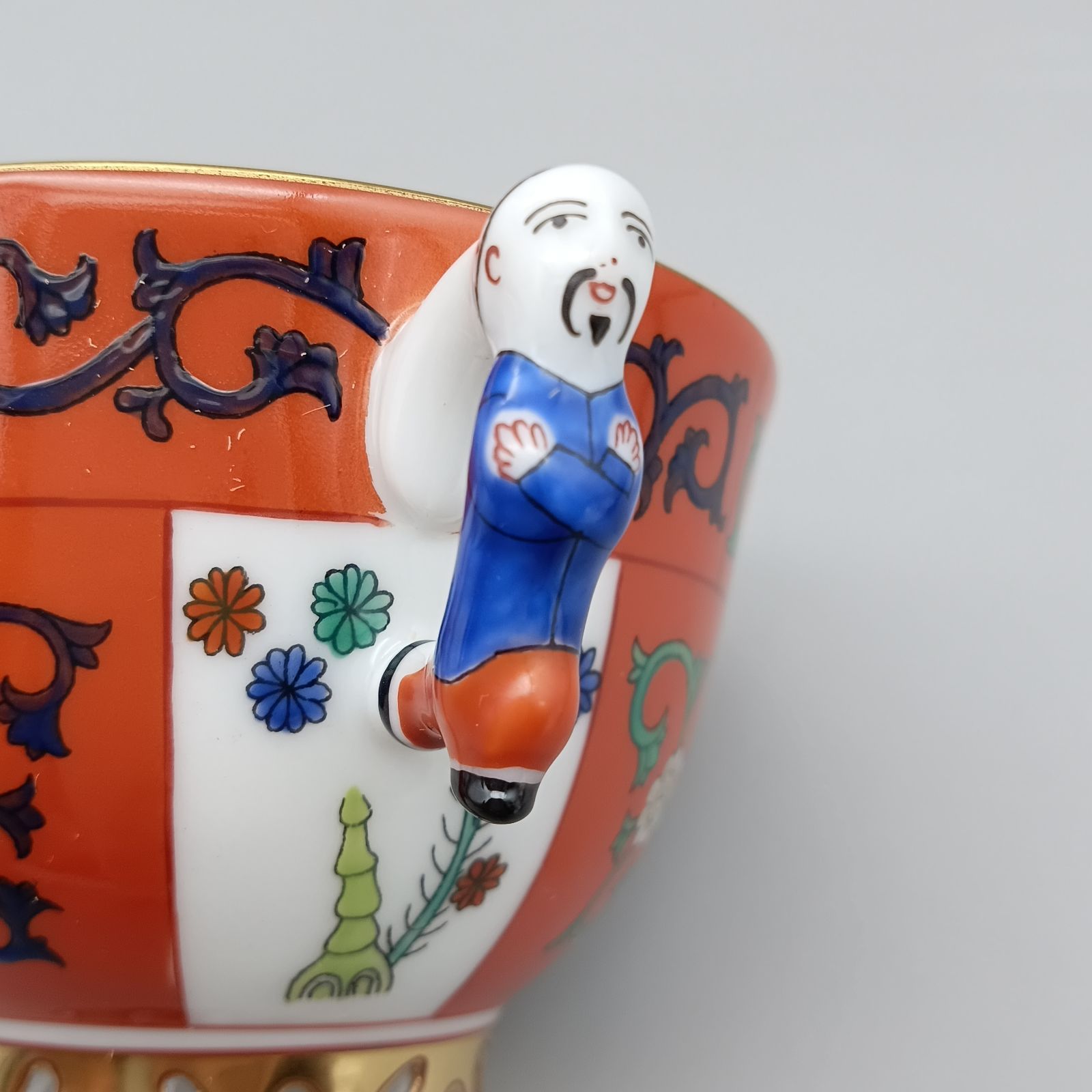 ヘレンド シノワズリ 西安の赤 ゲデレ マンダリン デミタス カップ