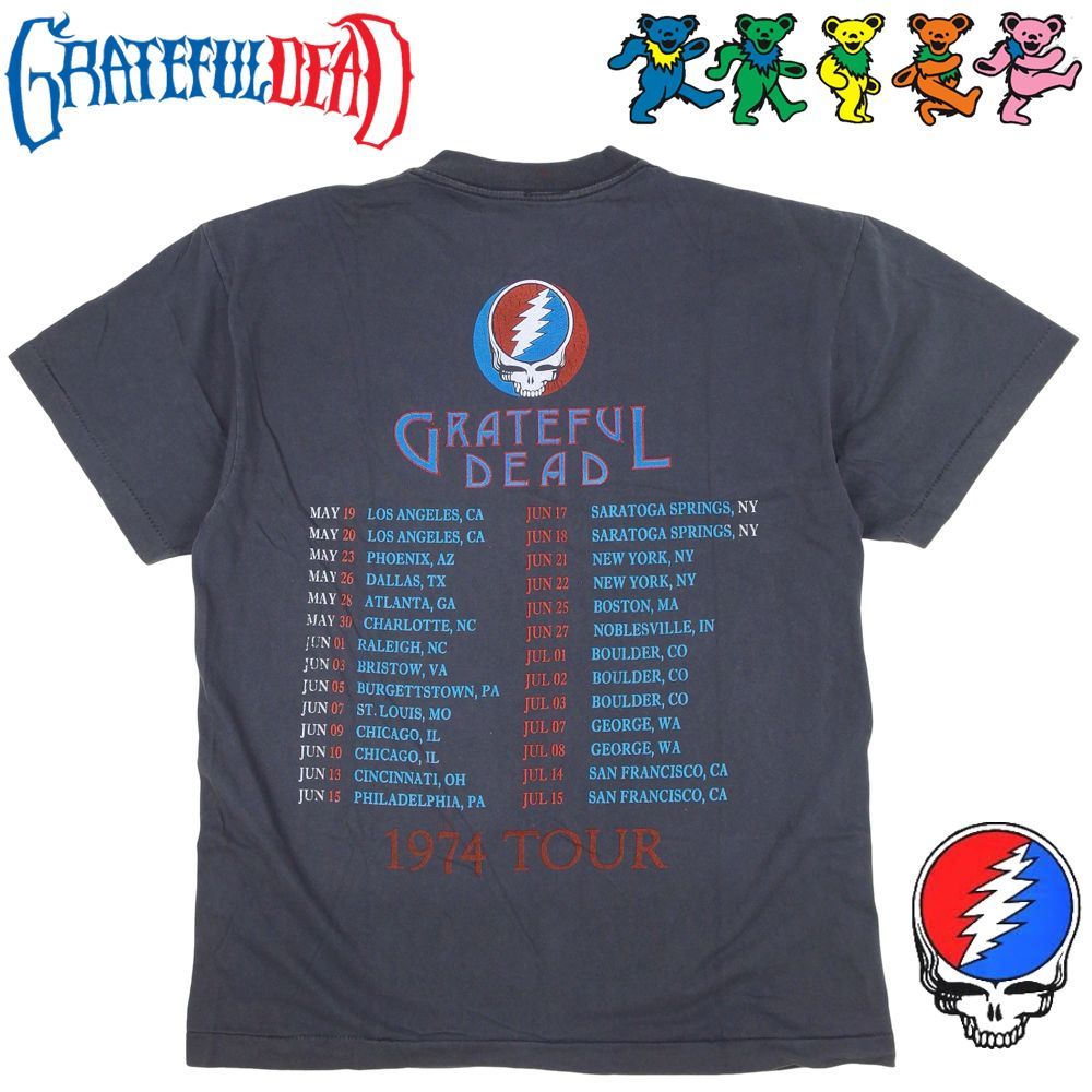 372 GRATEFUL DEAD グレイトフルデッド Tシャツ 美品 ブラック Lサイズ