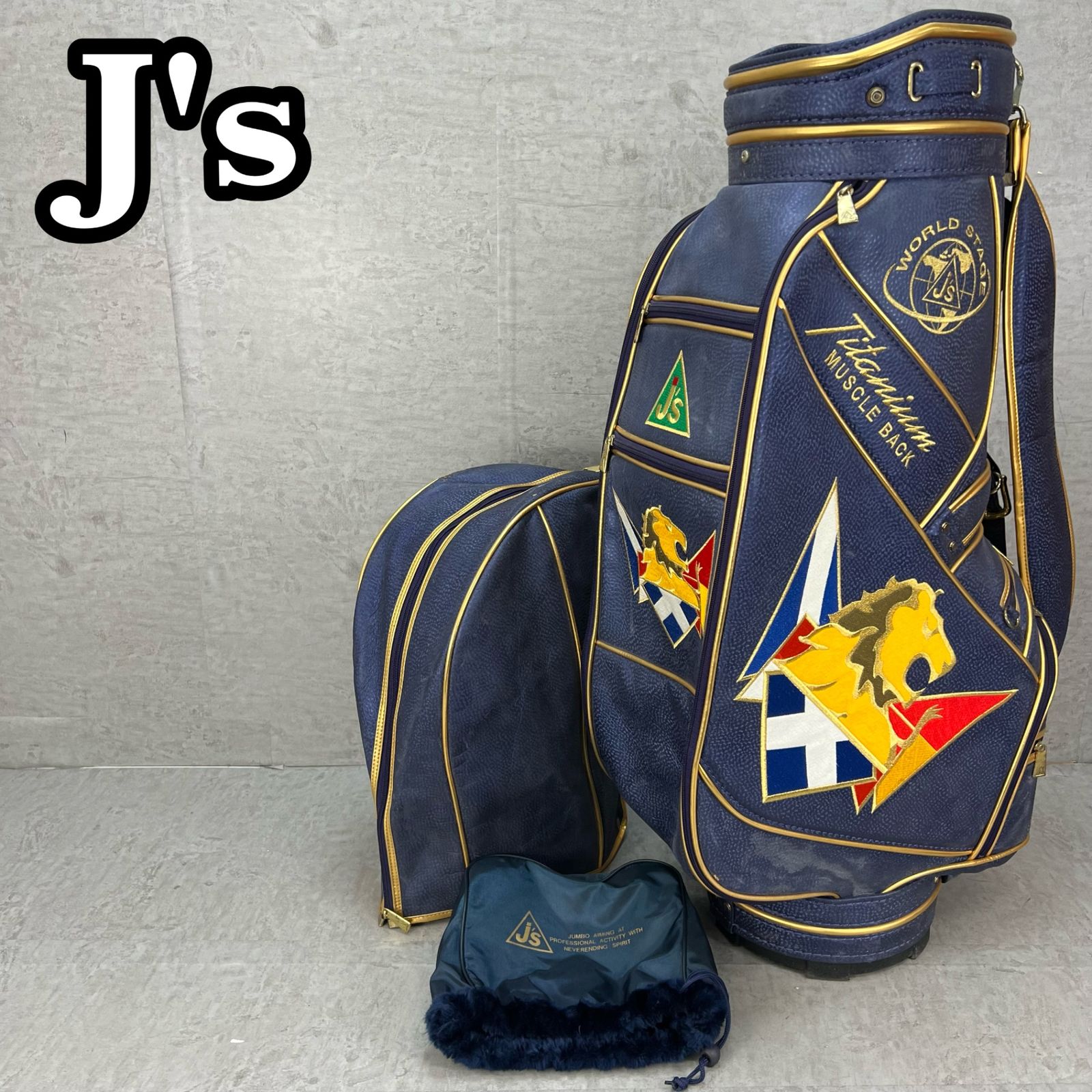 ジャンボ尾崎 Js ゴルフ カート式キャディバッグ 約9型 アイアンカバー