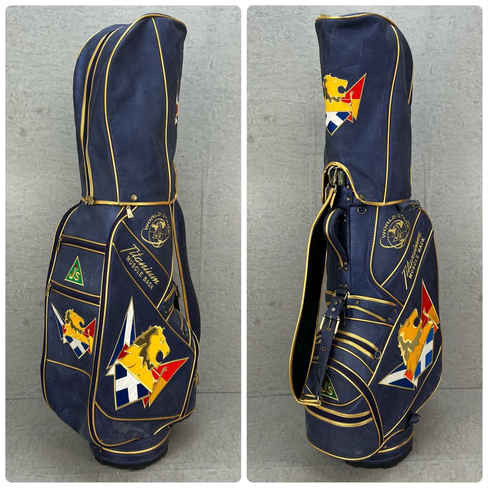 ジャンボ尾崎 Js ゴルフ カート式キャディバッグ 約9型 アイアンカバー