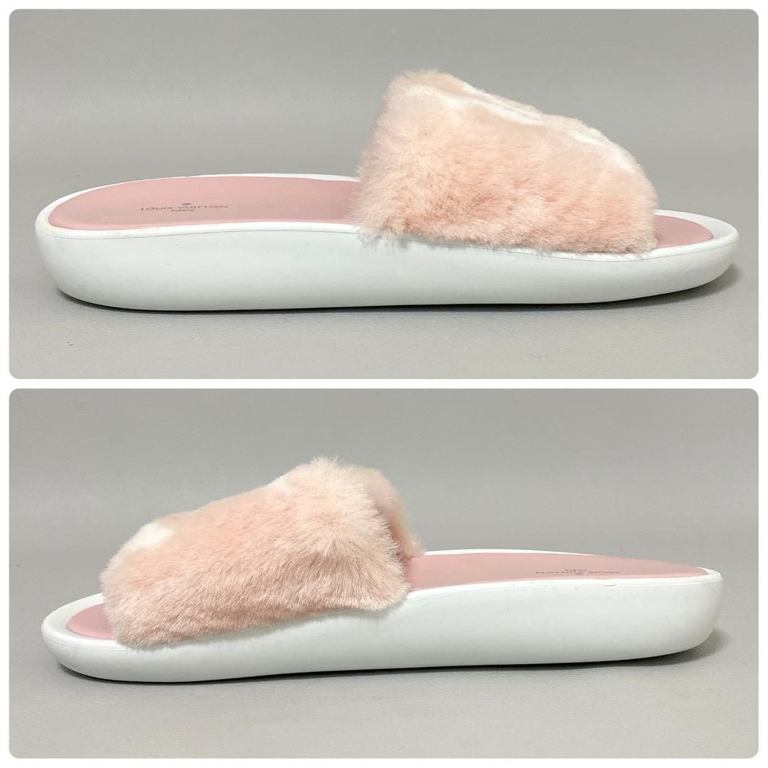 LOUIS VUITTON / ファーサンダル ピンク 39 - メルカリ