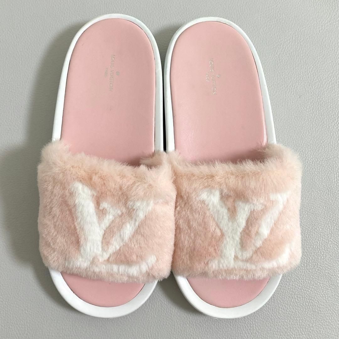 LOUIS VUITTON / ファーサンダル ピンク 39 【公式通販】