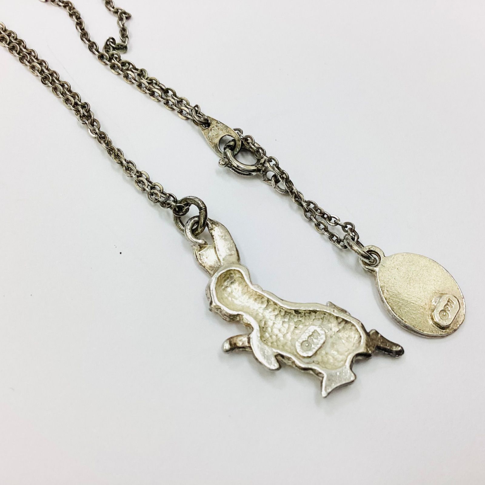 ☆PETER RABBIT ピーターラビット ⒸFW刻印 シルバーカラーネックレス 
