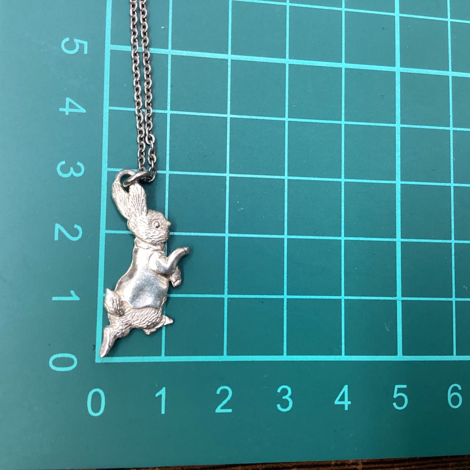 ☆PETER RABBIT ピーターラビット ⒸFW刻印 シルバーカラーネックレス 