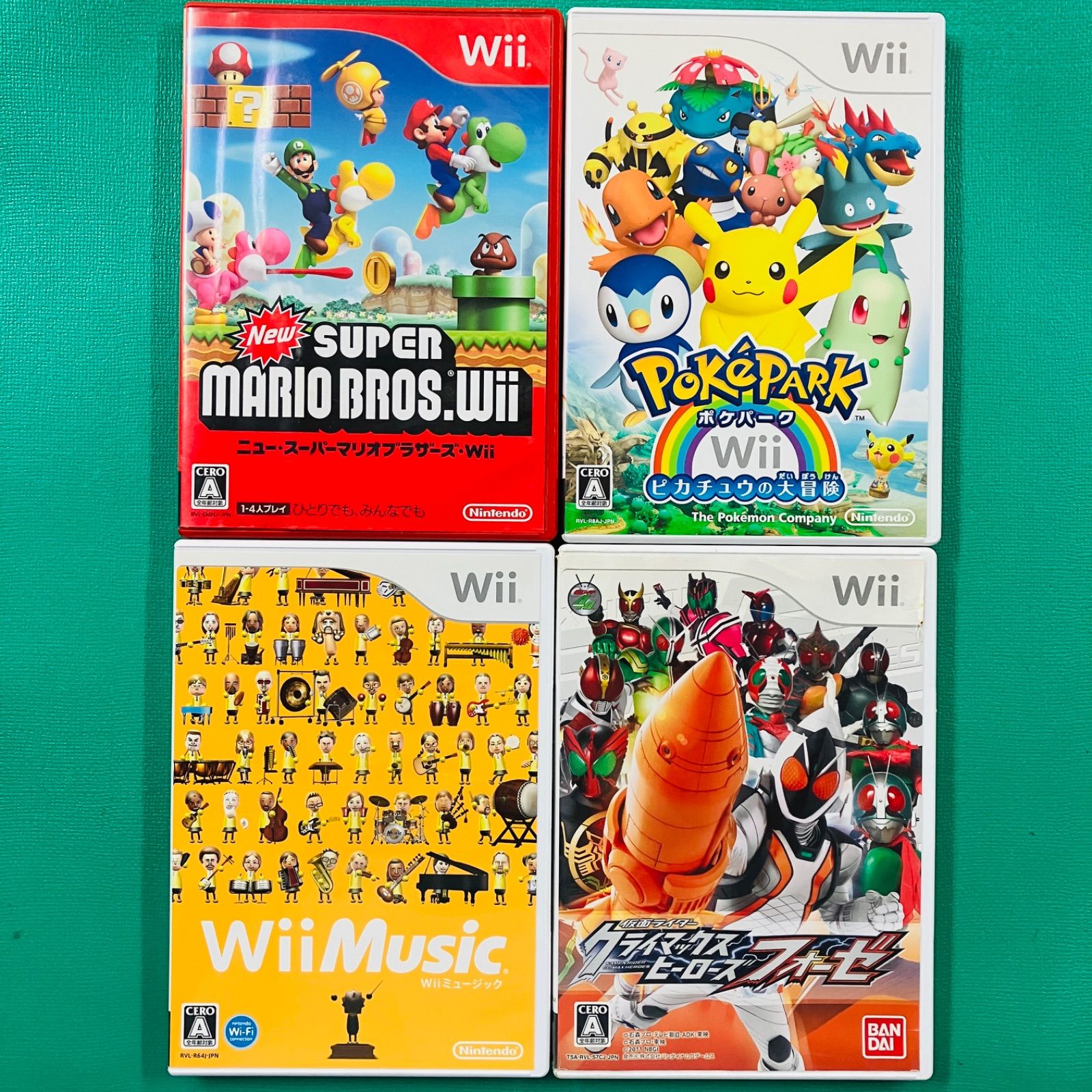 3点セット＋おまけ】Wii ニュースーパーマリオブラザーズ ポケパーク