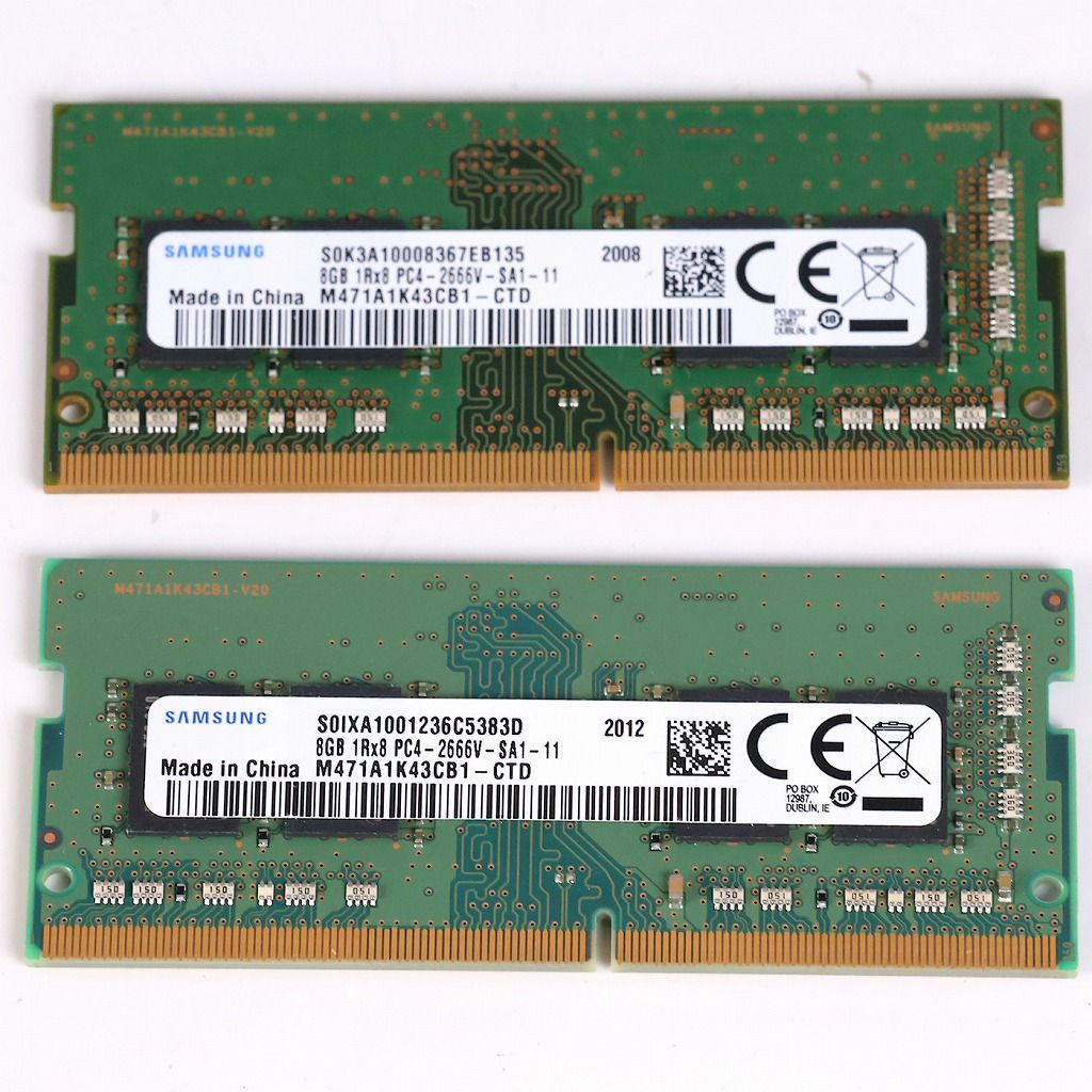 中古 DDR4メモリ 8GB x 2枚 SAMSUNG M471A1K43CB1-CTD - メルカリ