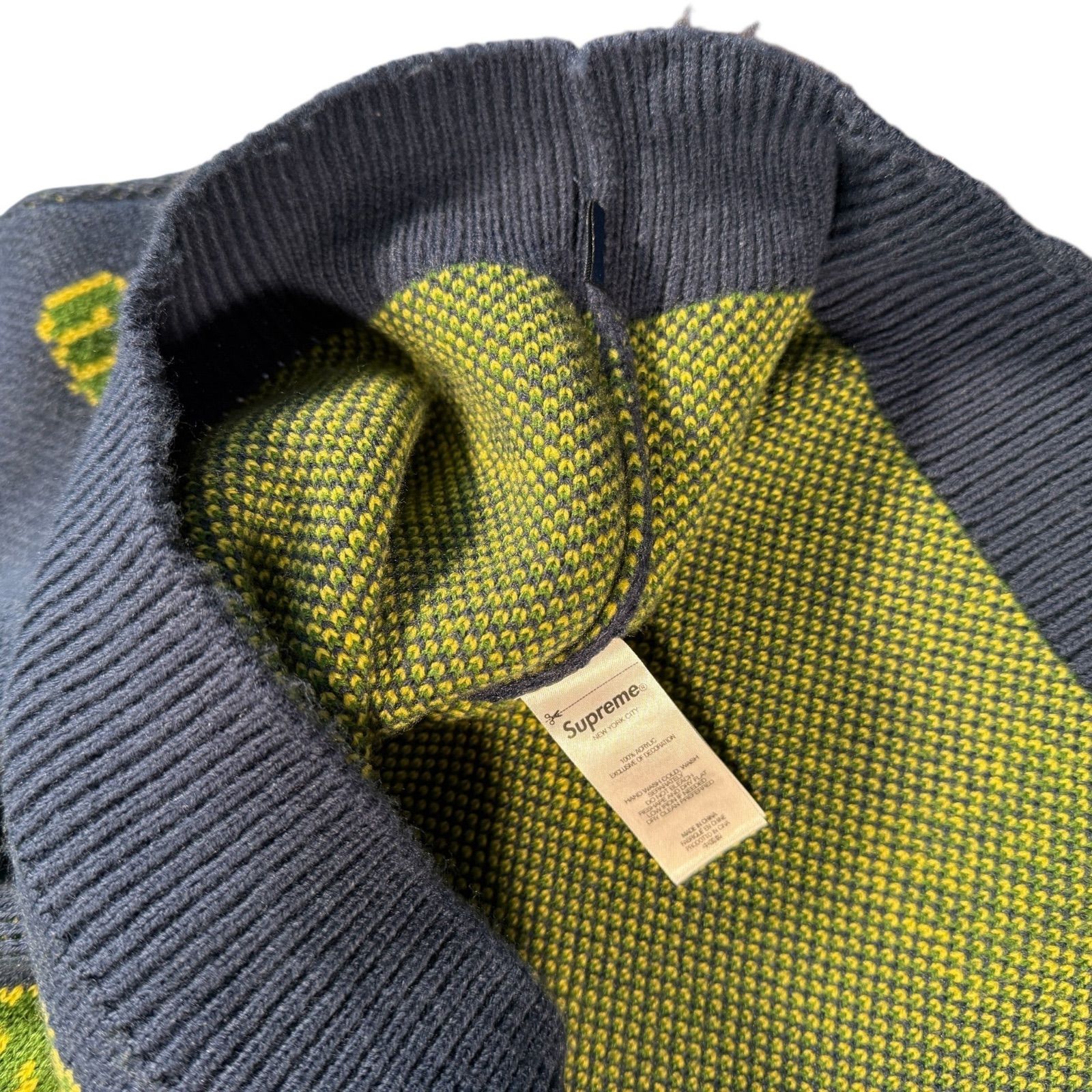 L】Supreme BLOW Sweater Navy - メルカリ