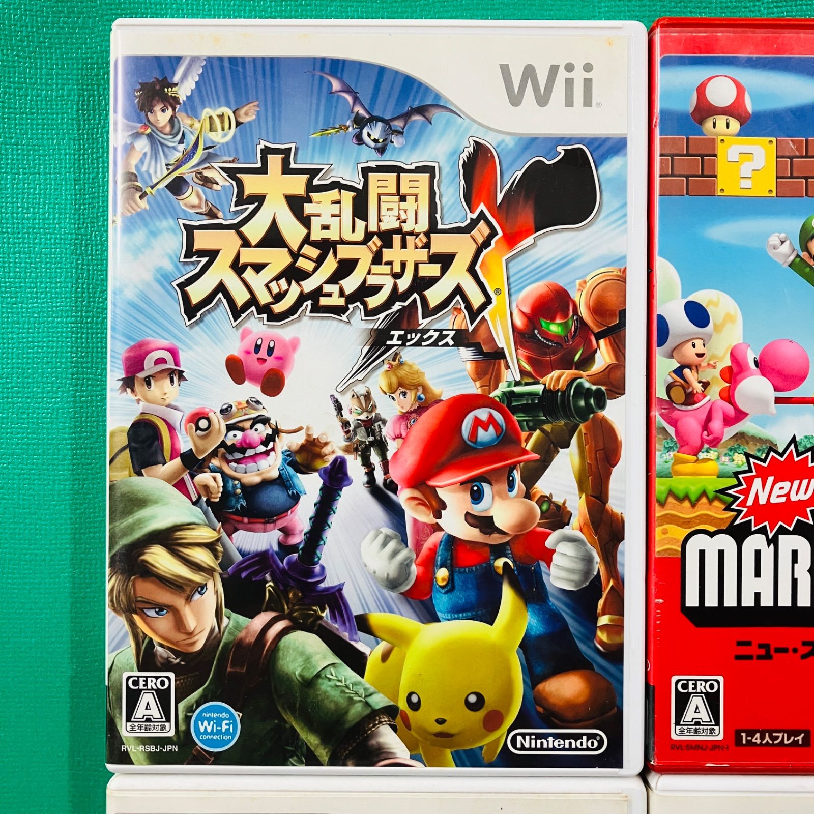 3点セット＋おまけ】Wii 大乱闘スマッシュブラザーズX ニュースーパー