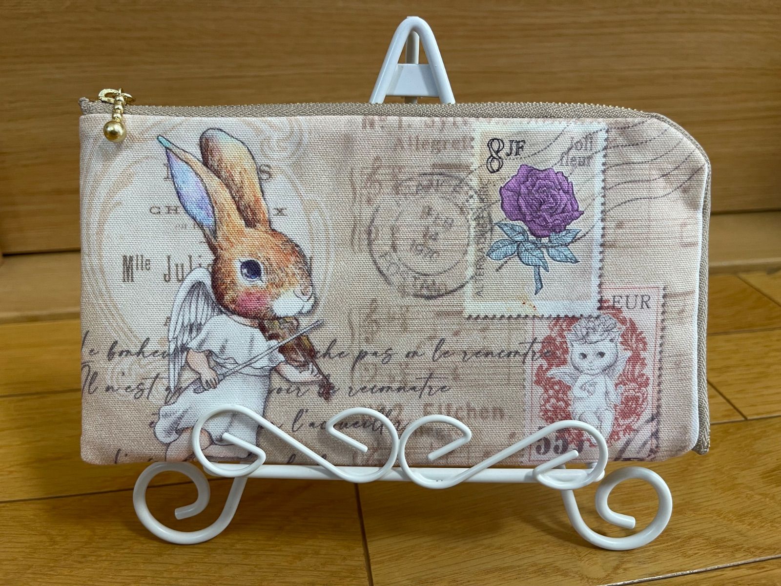 ② ジョリーフルール コラージュコラージュ L字ファスナー 長財布