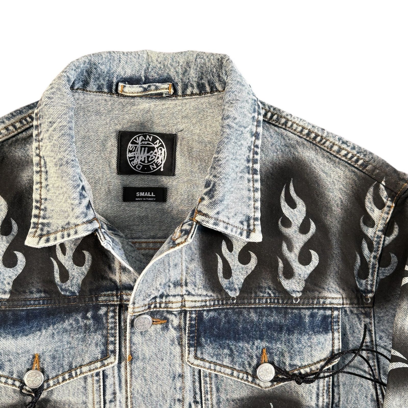 Dries van noten stussy denim jacket indigo S - メルカリ