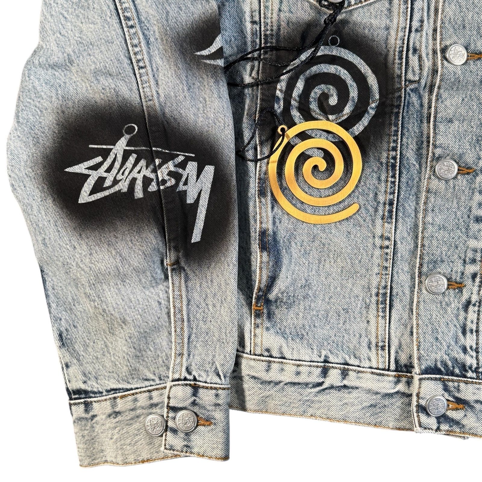 Dries van noten stussy denim jacket indigo S - メルカリ