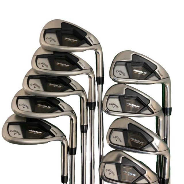 中古】 キャロウェイ ROGUE ST MAX 9S アイアンセット IR Dynamic Gold