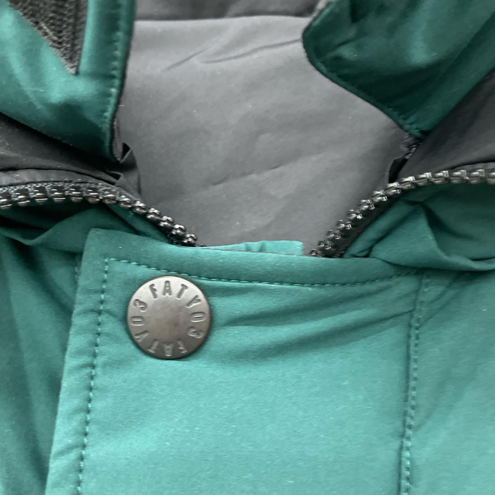 FAT レザーダウンジャケット　グリーン SKINNY △△FAT エフエーティ SIERRADUBリバーシブルダウンジャケット SKINNY