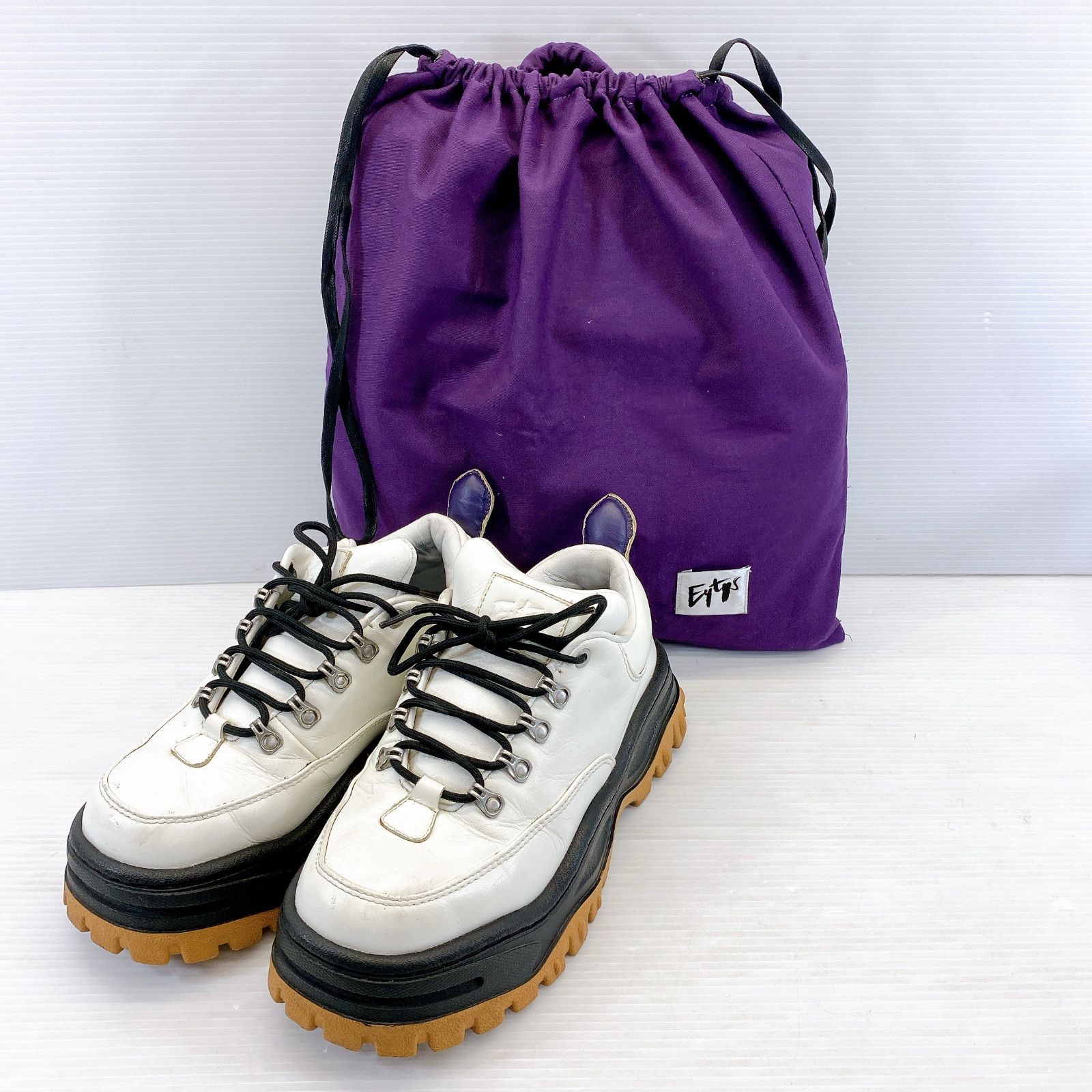 ◆ Eytys エイティーズ 厚底 シューズ スニーカー Angel 26.0㎝ ホワイト ブラック 品